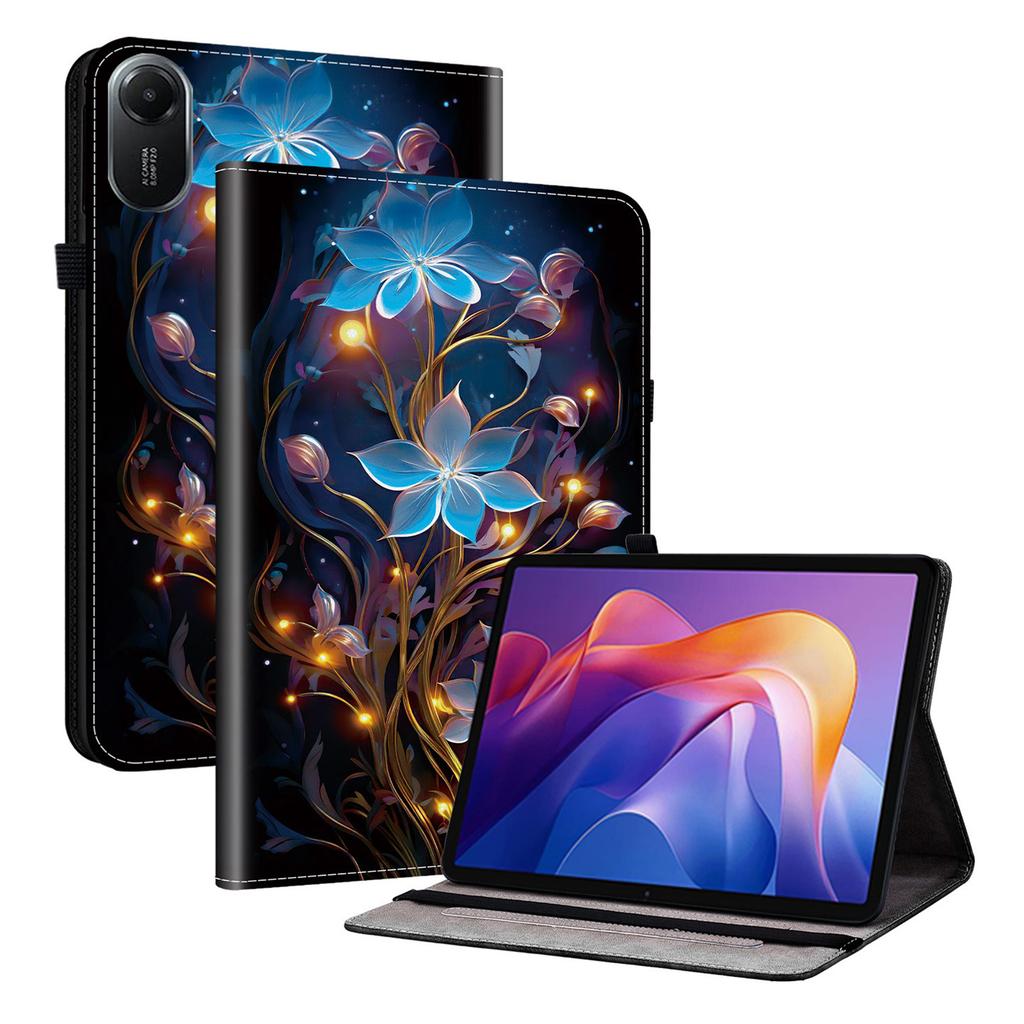 For Xiaomi Redmi Pad 2 Leather Case Pattern Printed Stand Tablet Cover with Card Slots