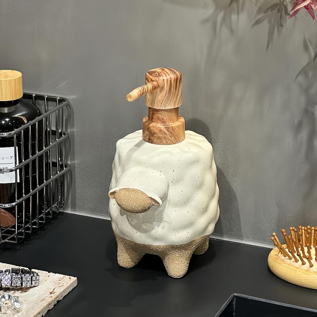 Soap Dispenser Cartoon Lamb Hand Sanitizer Bottle Shower Gel Dispenser Bottle Press Bottle Ceramic Shower Shampoo Dispenser