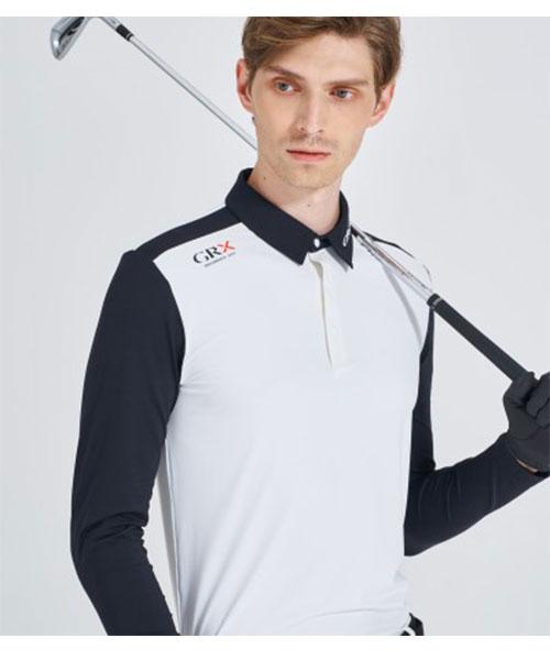 Jialegseu Men'S Standard Recovery Polo Long Sleeve T-Shirt Gnas1101M