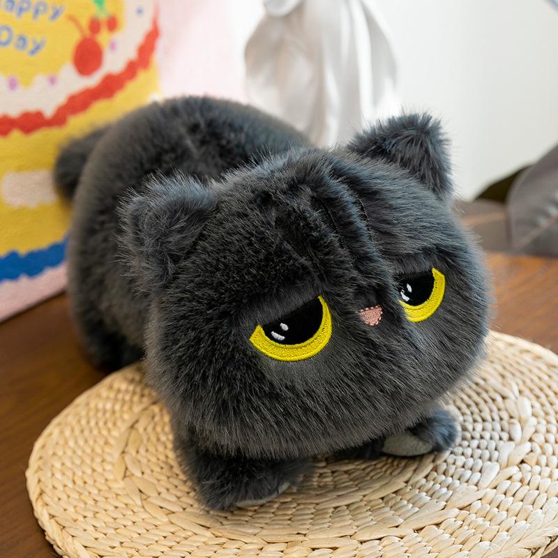Cross-Border Long Plush Cat Pillow Doll for Girls - Cozy Comfort Bed or Leg-Clamping Toy
