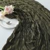 Cheesecloth Table Runner Boho Wrinkle Table Runner Retro Table Runner for Weddings Parties Bridal Shower Home Decor