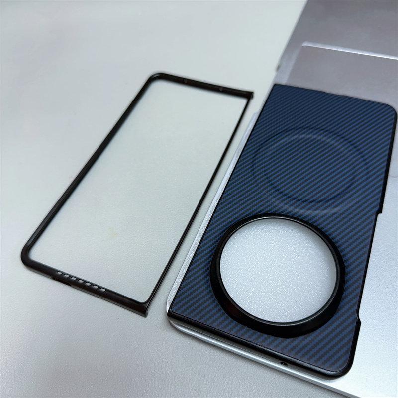 For Honor Magic V5 Case For MagSafe Magnetic Stripe Vegan Leather PC Back Cover For Honor Magic V5 Shell Lightweight Dustproof