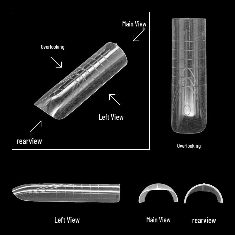 Rectangular Gel Nail Extension and Shaping Mold
