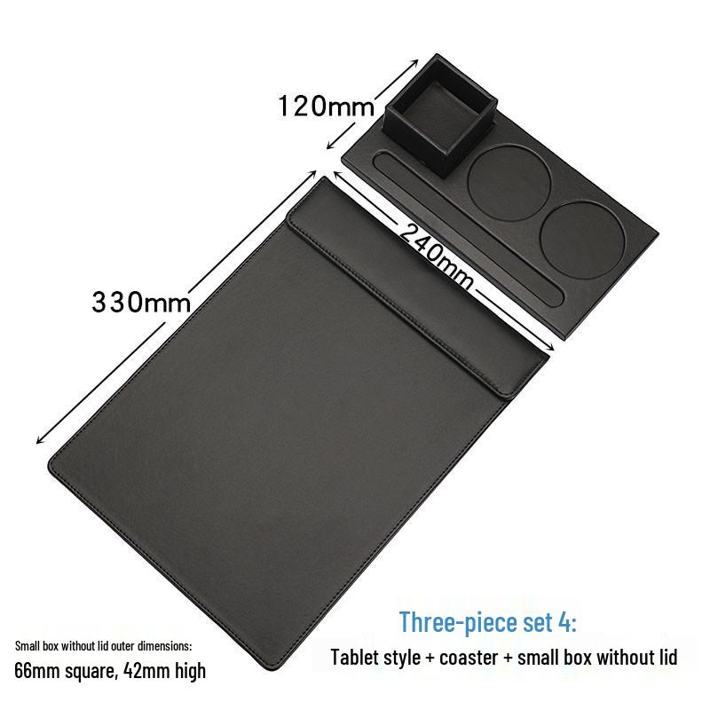 A4 Leather Conference Writing Pad with Magnetic Closure