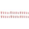 Sweet Blush Cat Eye French Nail Stickers: Cute, Removable, Wearable Nail Designs