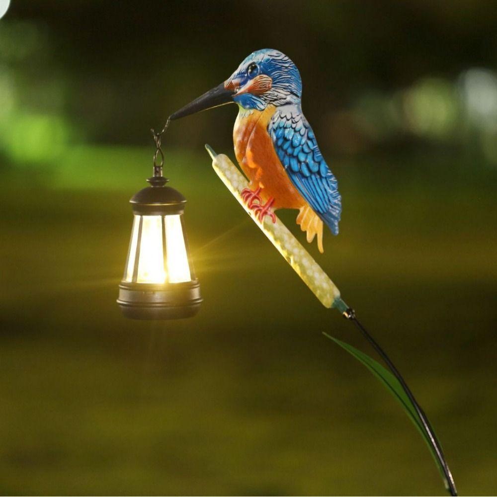 Bird Shape Solar Hanging Lantern Soft Glow Rechargeable Solar Light  Outdoor Use