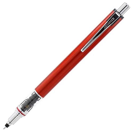 Mitsubishi Pencil Kuru Toga Advance Red Set of 3 Pencil, Barrel, 0.5mm,