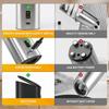 Gravity Salt and Pepper Grinder Set Electric Pepper Mill with LED Light and Dust Cover