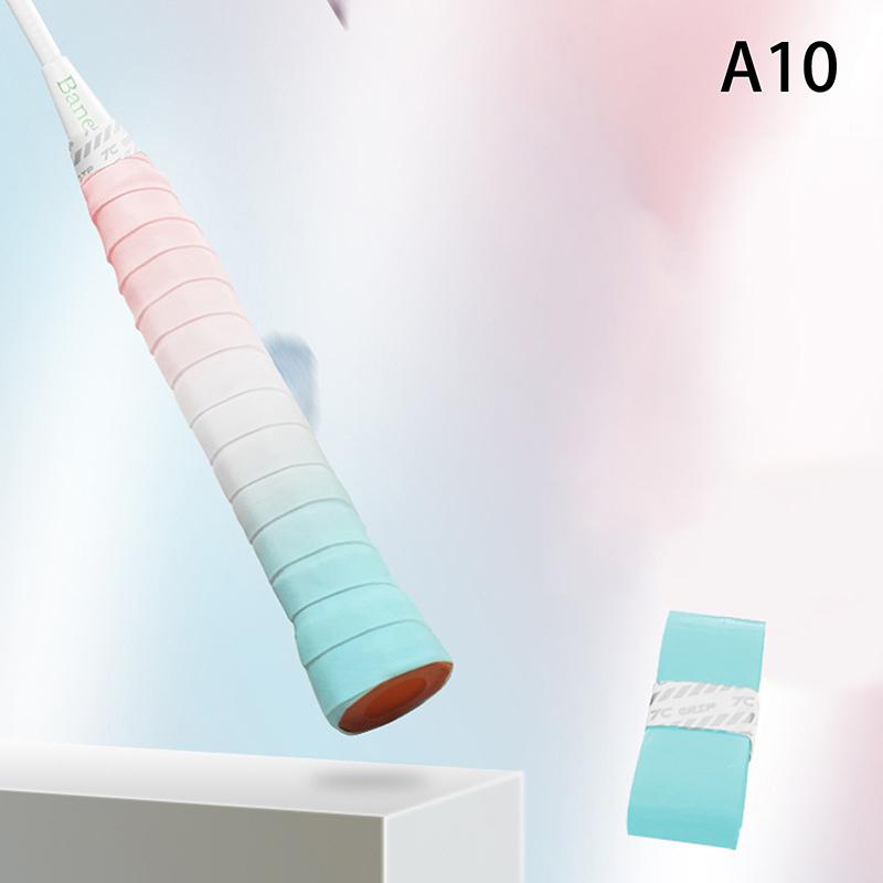 1Pc Gradient Overgrip Non-Slip Sweat-Absorbent Badminton Racket Grip Handle Pu Winding Tape Badminton Accessories A10