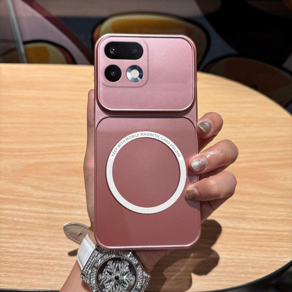 Metallic Finish Magnetic TPU Phone Case for realme 16 Pro 5G Shockproof Matte Soft Cover