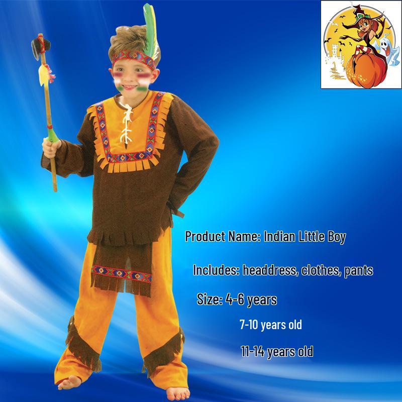 Children's Wild Indigenous Costumes for Halloween - Boys' and Girls' Indian Outfits for Sale