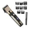USB Hair Clipper LCD Waterproof 2200mAh Lithium Battery Hair Trimmer with 8pcs Guide Comb