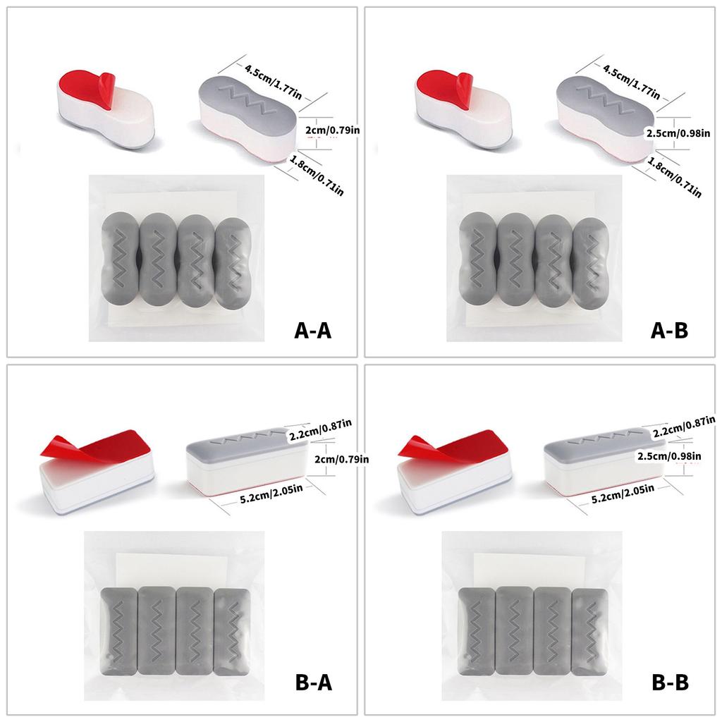 Set Of 4 Universal Toilet Seat Bumpers ABS NonSlip Seat Spacers Pads For Secure Fit Easy Installation Bathroom Accessory