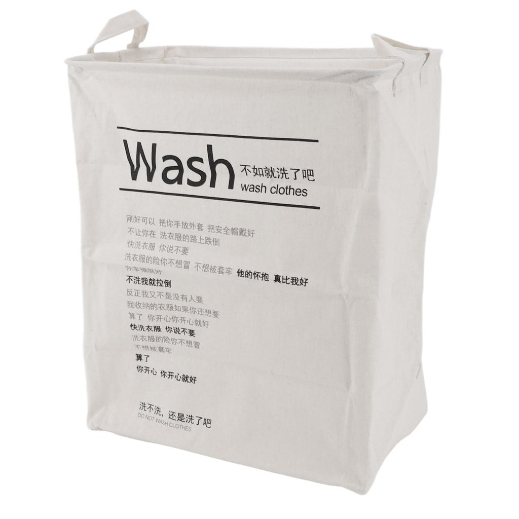 Folding Cotton Linen Laundry Basket Multifunctional Large Capacity Collapsible Dirty Clothes Basket