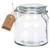 Patent Glass Kitchen Container Jar with Food Clip 2.4L
