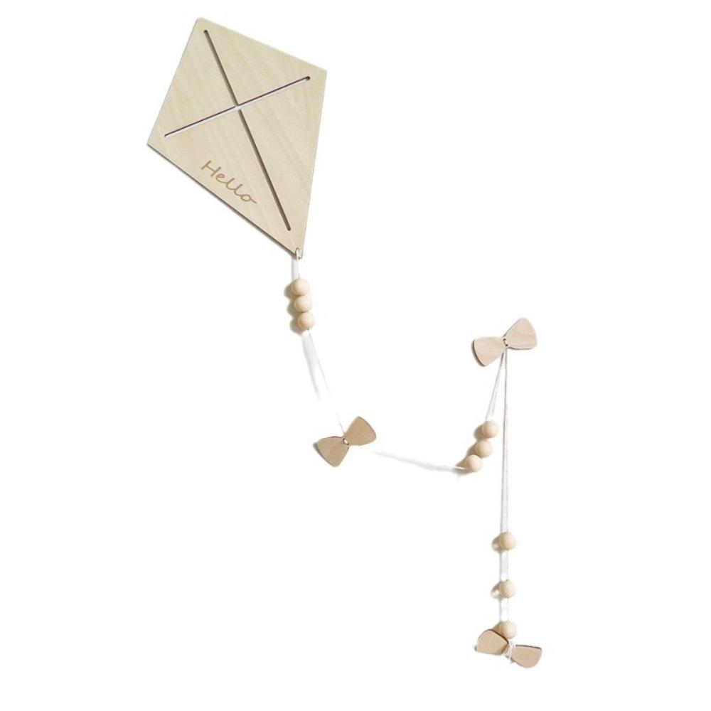 

Nordic Style Wall Decoration Kite Modern Minimalist Wooden Wall Sticker Decoration Durable DIY Crafts Kite Wall Stickers