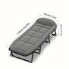 Portable Folding Bed, Aluminum Frame, Outdoor Leisure, Camping & Hiking Furniture, Adult Size, Steel Support, Easy Storage
