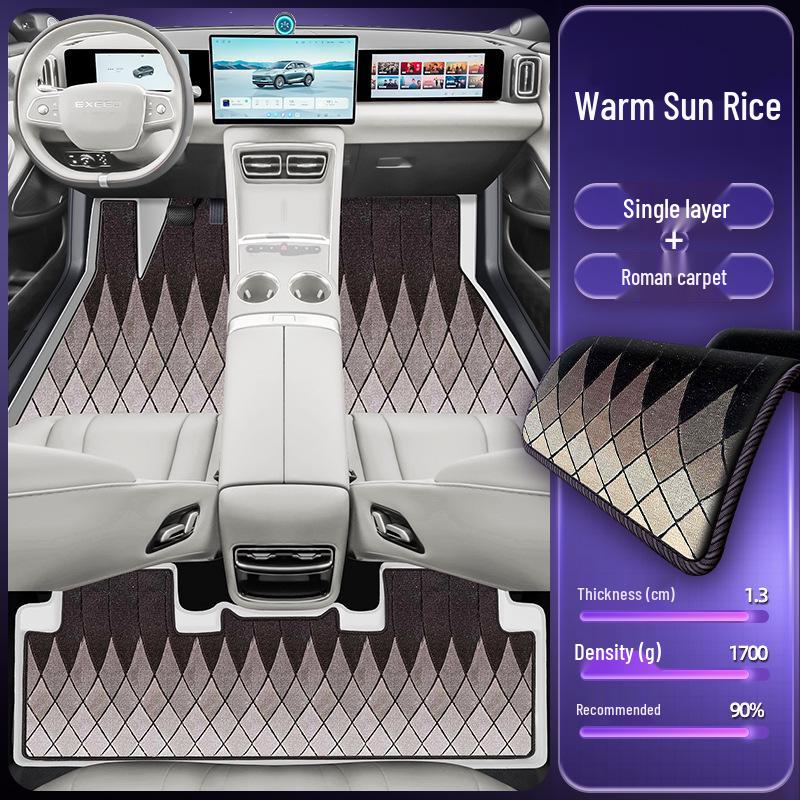 Eco-Friendly Double-Layer Floor Mats for Xingtu ET5: Waterproof & Dustproof Car Interior Accessories