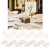 10pcs Table Number Holder Round Base Electroplating Process Elegant Cute Shape Home Ornaments for Weddings