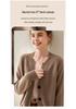 Women's Cashmere Round Neck Cardigan - 2024 Autumn/Winter Collection, Thickened Raglan Loose Knit Sweater, Versatile Outerwear.