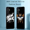 Saint Seiya Classic Anime Phone Case For Samsung Galaxy S25 S24 S23 S22 S21 S20 Plus Ultra Note20 Limited Edition Soft Black