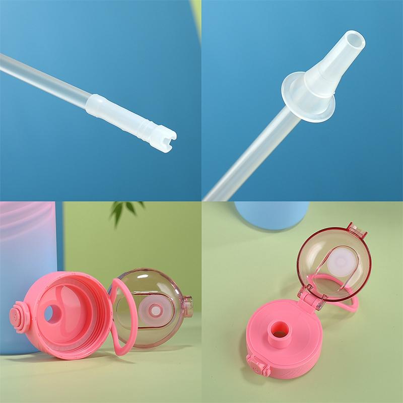 1L Water Bottle Gradient Color Motivational Sports Water Bottle with Time Marker Leak-proof Cup for Office, Gym, Outdoor