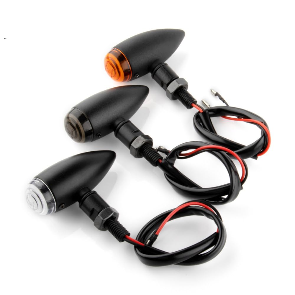Beatus Bullet Mini Turn Signal, Screw Diameter 0.4 inch (10 mm), Motorcycle, Universal Custom