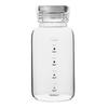 High-Temperature Resistant Glass Cup with Double Lid & Straw - Portable Large Capacity for Cold Brew, Coffee, Milk, or Water