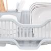 Dish Drying Rack with Drainboard Large Capacity Dish Drainer with Utensil Holder for Kitchen