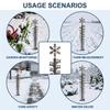 Snow Gauge Metal Outdoor Yard Garden Snow Depth Measurement Tool Rust-proof Durable