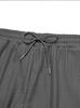 European Striped Wide-Leg Men's Casual Ribbed Drawstring Trousers: Large Size, Spring-Autumn, Straight-Leg, Loose Fit.