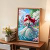 Full Round Diamond Painting Red-haired Princess Art Rhinestone Picture Mosaic DIY 5D Cross Stitch Embroidery Home Decoration