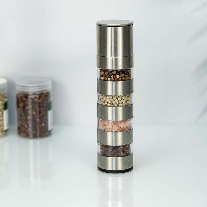 Ruhan Stainless Steel Manual Pepper Grinder Set