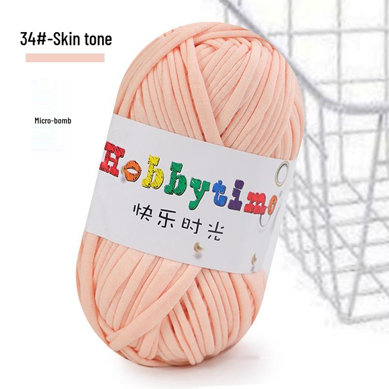 Cloth Strip Yarn DIY Crochet Kit: Handmade Bag, Knitting Material for Cushions, Carpets, and Dolls