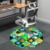 1PC Mario Characters Office Round Area Rug, Indoor Mat Suitable For Office, Under Office Chairs Bedroom Living Room Home Decor, Room Deco110