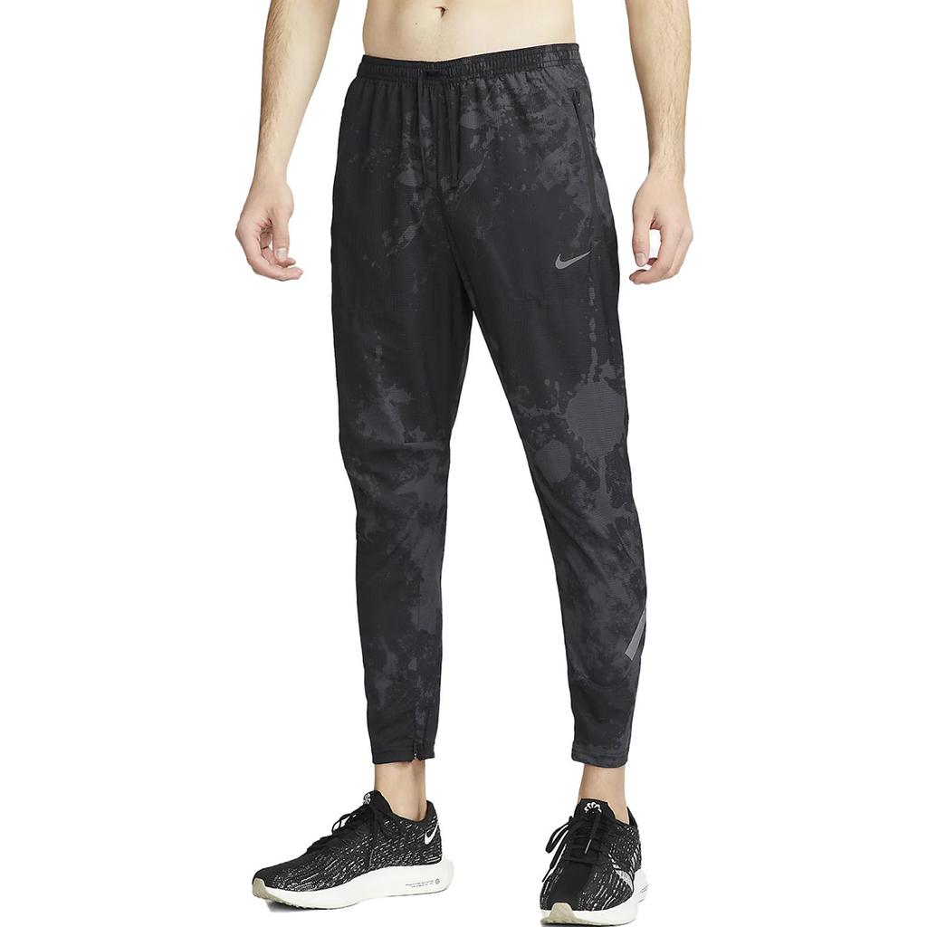 Nike Solid Color Logo Drawstring Sports Pants Men Bottoms Black DX0850-010