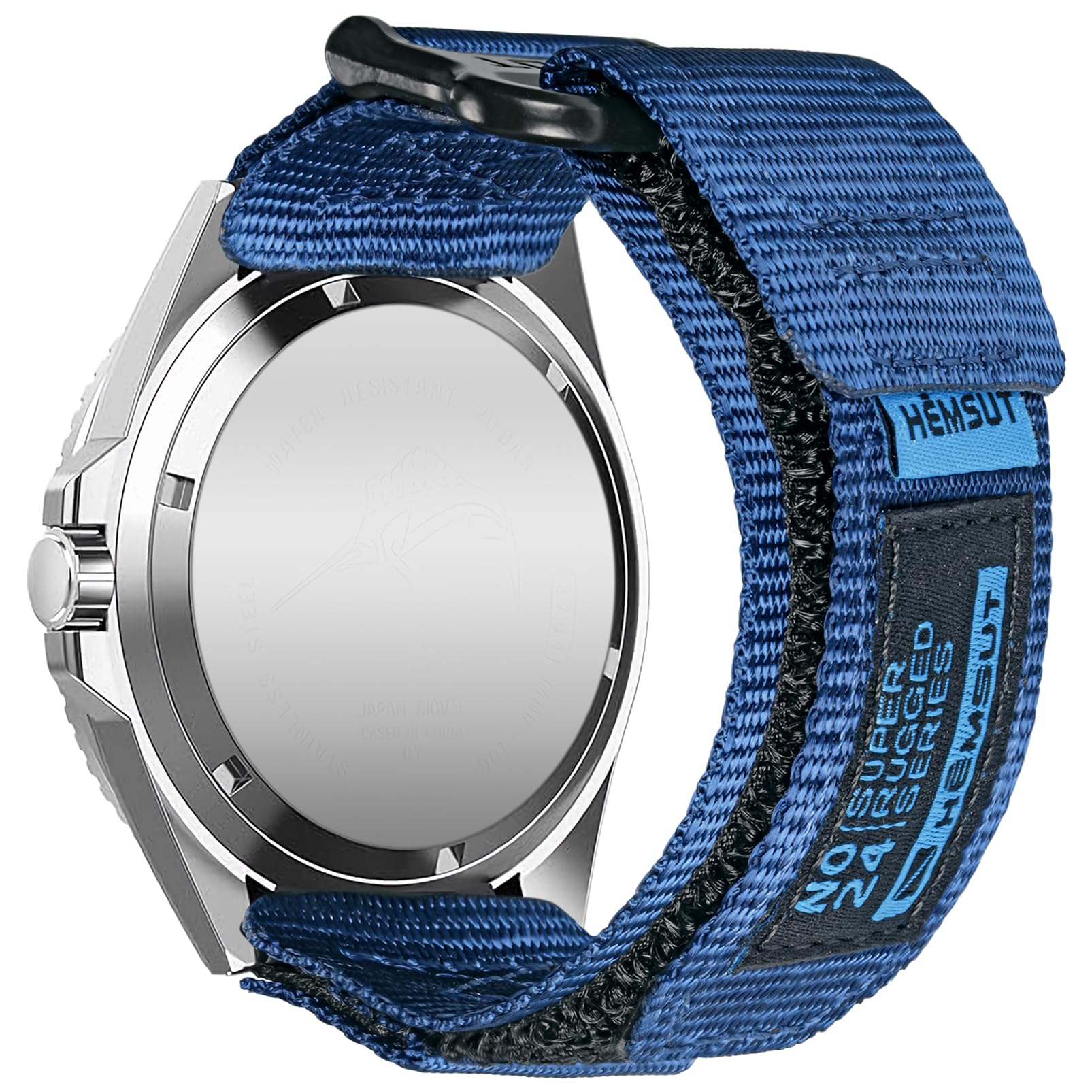 

Ремешок для часов Casio duro 22 мм, нейлоновый, спортивный, сменный, с быстрой заменой, MDV106-1AV / MTP-VD01 / MTP-VD02 / MTP-1374, синий