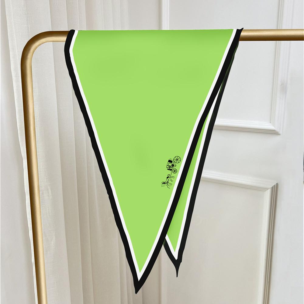 Simple Style Women's Scarf Luxury Brand Solid Color Diamond Silk Scarf Fashion Decorative Neckerchief Ladies Neck Scarf Shawl