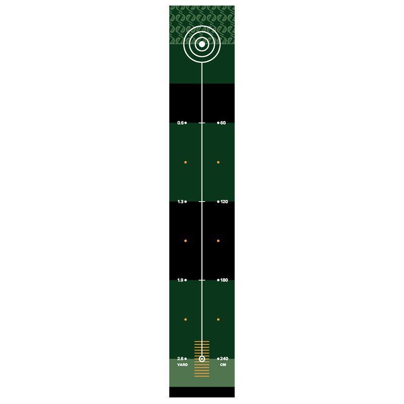 Indoor Golf Putter Practice Mat - Easy-Care Crystal Velvet Surface
