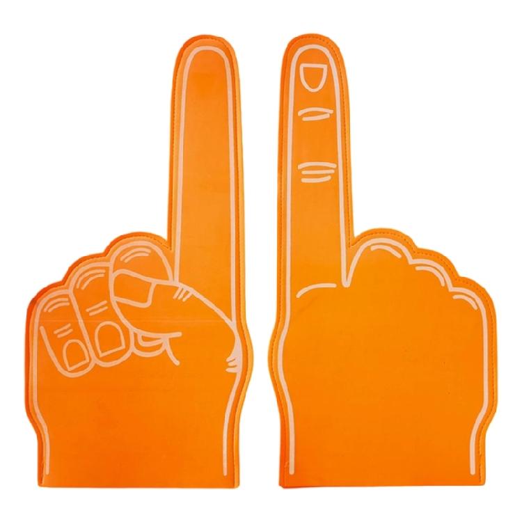 2 Count Oversized Sport Fan Hand Gloves Cheer Accessories With Wide Grip For Concerts And Competitions