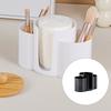 3 in 1 Plastic Makeup Cotton Pad Holder Vertical Space Saving Organizers for Tidying Table Accessories