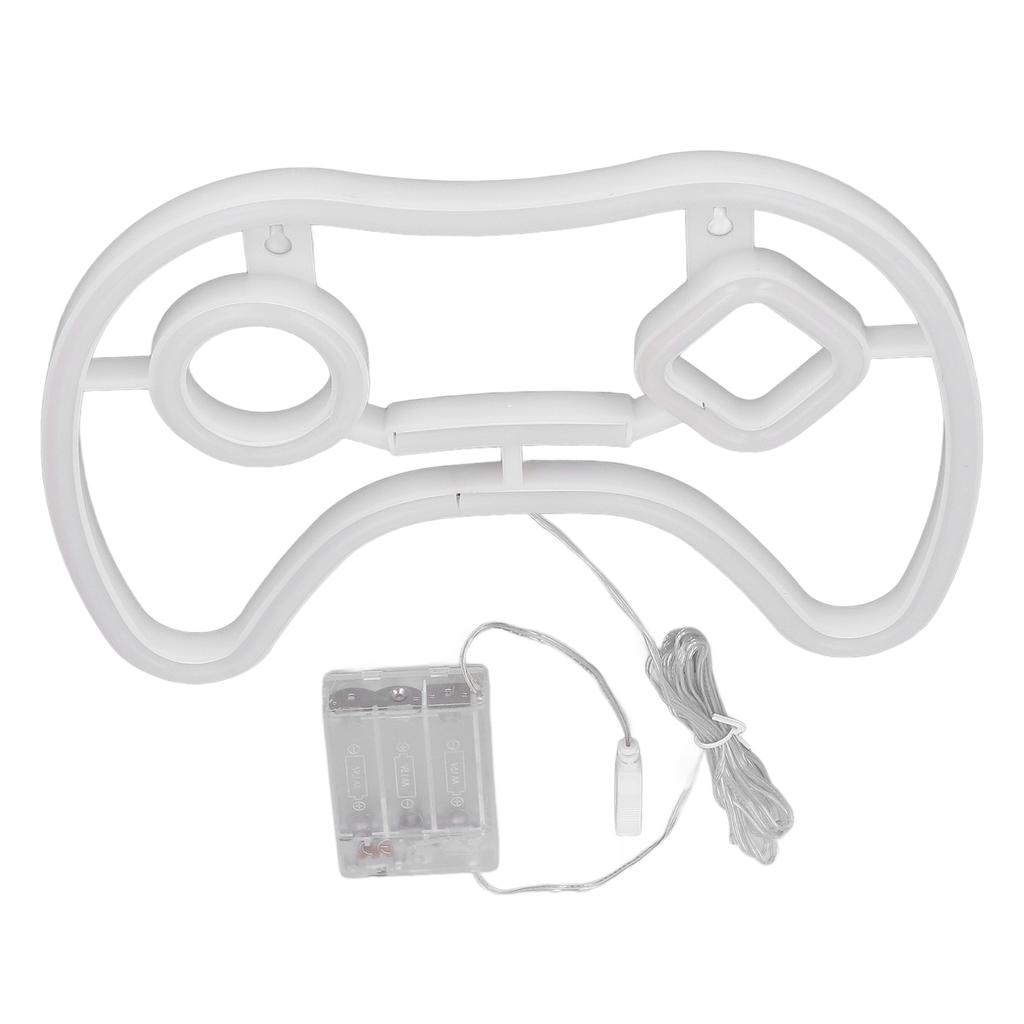 LED Neon Sign Game Controller Shaped 11inx7.5in LED Safe PVC ABS Battery USB Powered Gamepad Neon