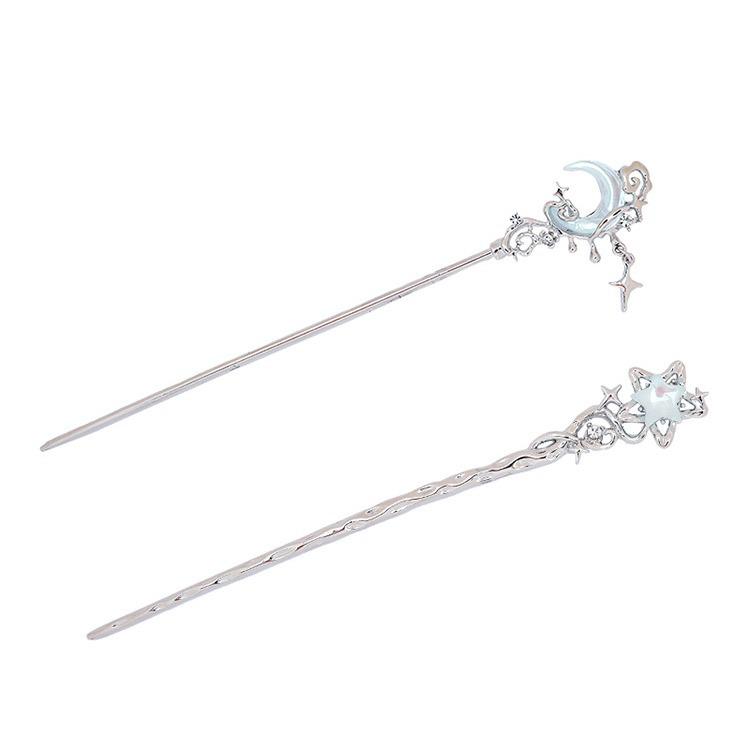 Moonstone Star Hairpin: Elegant Modern Chinese Style Hair Accessory