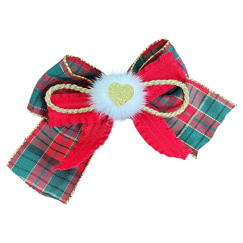 Children's Christmas Hair Bow Accessories for Baby Girls - Festive Headwear & Stage Performance Hair Clips