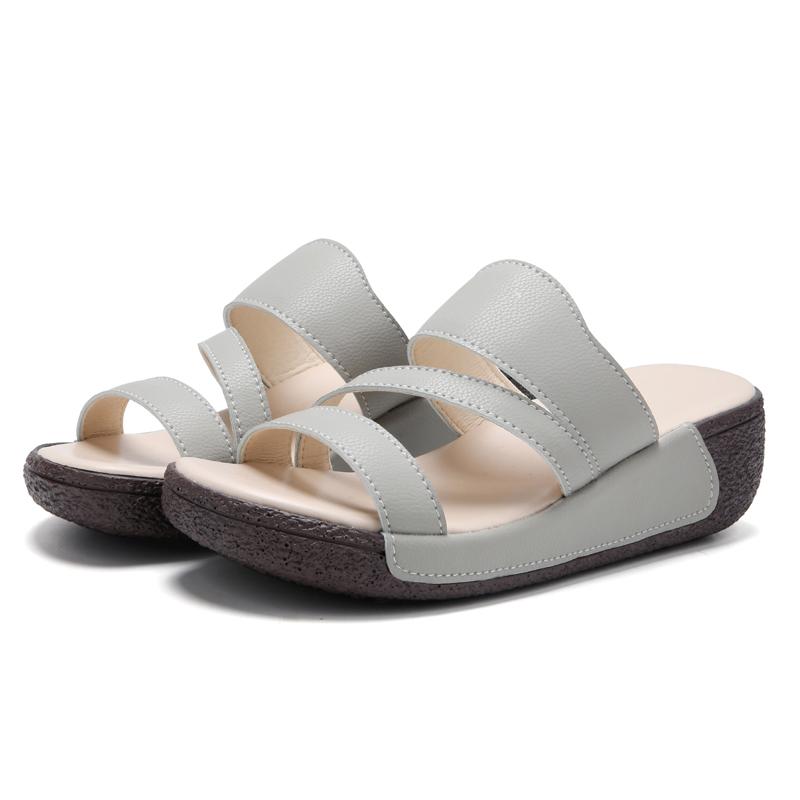 Sandales Tongs d'Été pour Femmes Élégantes Décontractées Sandales Filles Plateforme Augmentation de la Hauteur Surdimensionnées