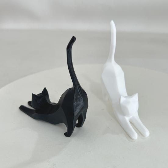 1/2/3Pcs Lifelike Cat Sculpture 3D Printed Handcrafted Simulation Cat Ornament Party Home Decoration Cat Lover Gift