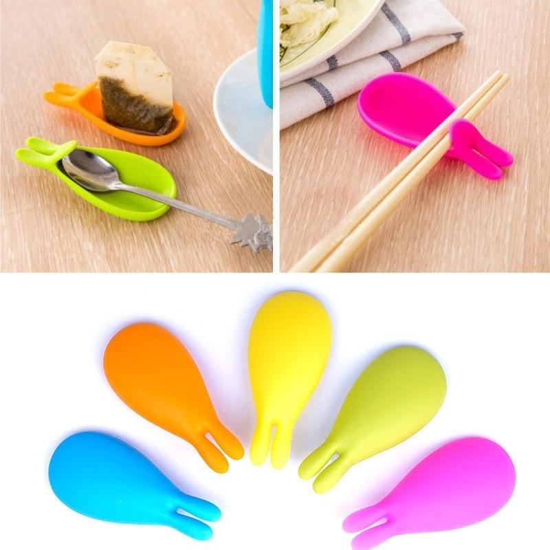 Fashion Silicone Gel Rabbit Shape Tea Bag Infuser Holder Rabbit Teas Bags Holder Retainer Random Colors Mug Accessory Gift