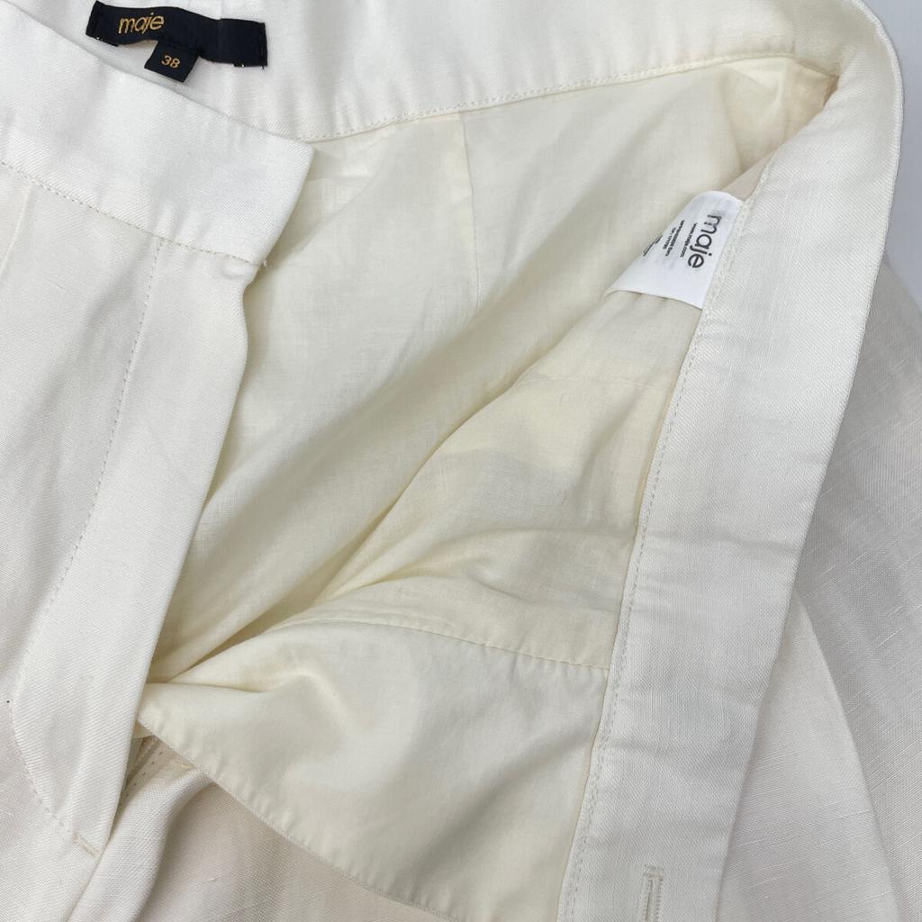 Maje White Flowing Shorts Bottoms 38 whiteUsed