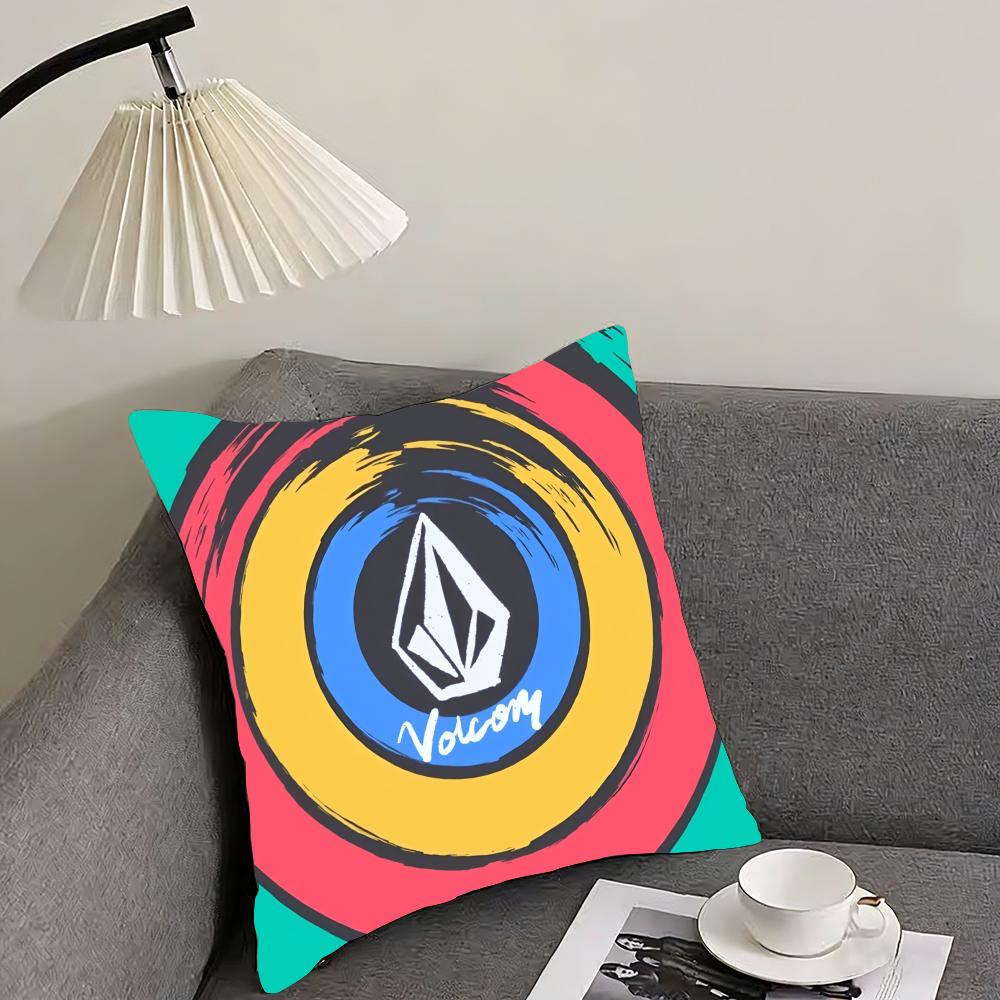 

Cool VVolcom Extreme Sports Cushion Cover Elegant Comfort Pillowcase Sofa Bed Doublesided Printed Invisible Zipper Home Decor 30x30cm
