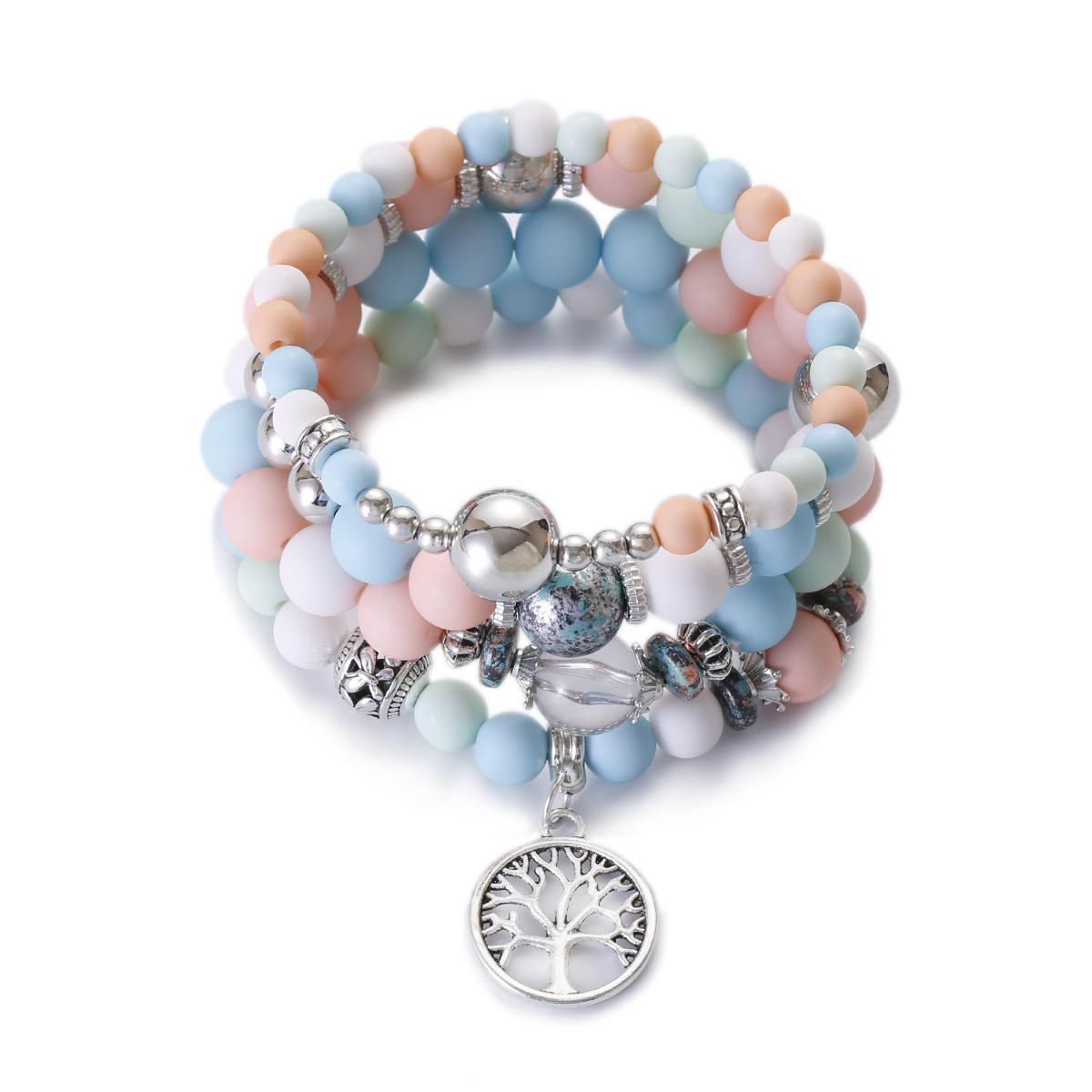 

3 шт./компл. Зеленые браслеты из бусин Бодхи для женщин, бохо, летний браслет-шарм с бабочкой, женский браслет дружбы, браслеты-манжеты